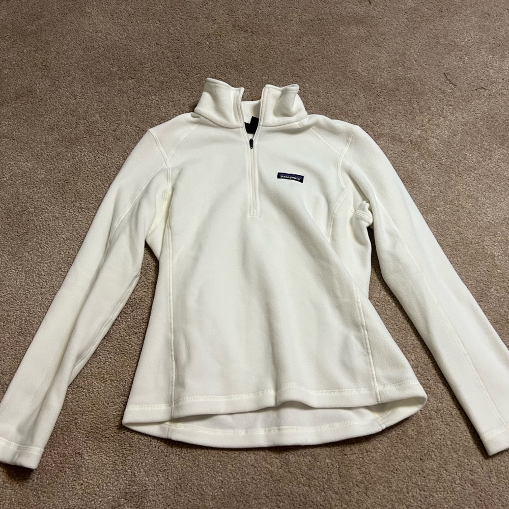 Patagonia White Fleece Pullover